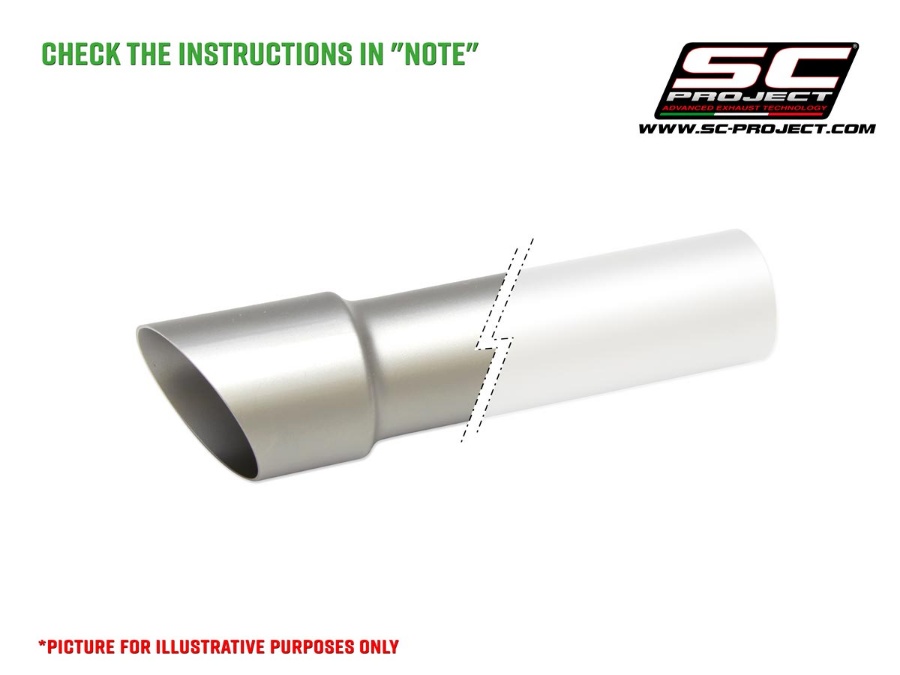 Picture of dB-killer for SC1-M exhaust (round output)