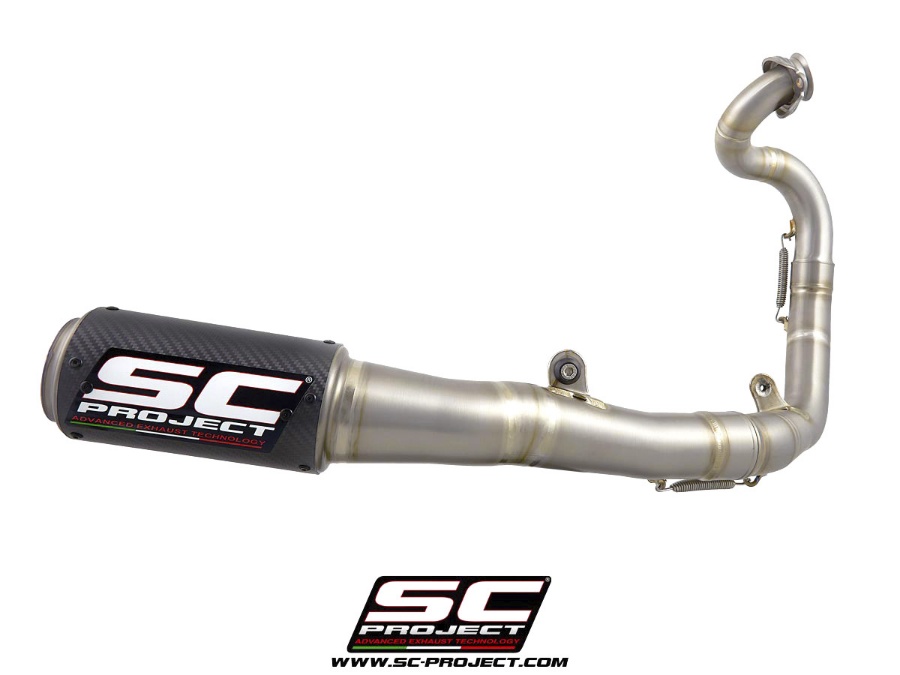 Picture of 1-1 Titanium full exhaust system, with CR-T carbon exhaust