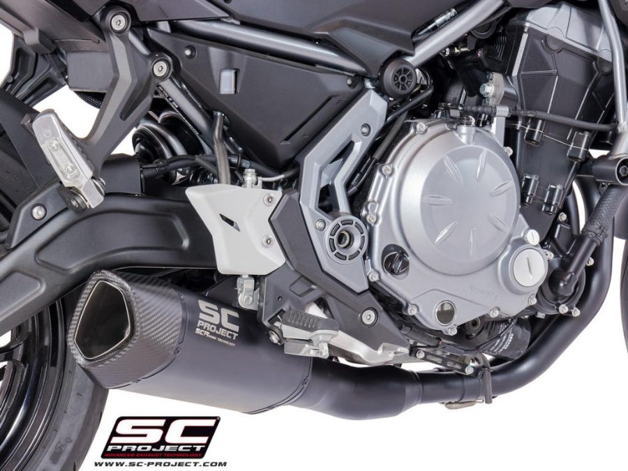 Picture of 2-1 Stainless steel full exhaust system, with SC1-R GT titanium exhaust, matt black