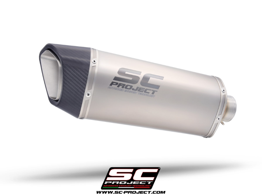 Imagen de Escape SC1-R GT titanio, con tubo de enlace racing
