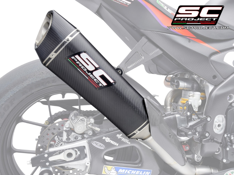 Picture of SC1-R carbon exhaust (350 mm), specific for SC-Project 4-2-1 full exhaust system