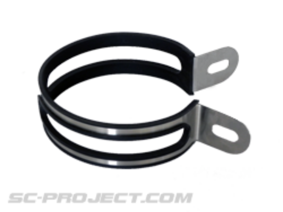 Picture of Stainless steel clamp for Oval carbon exhaust
