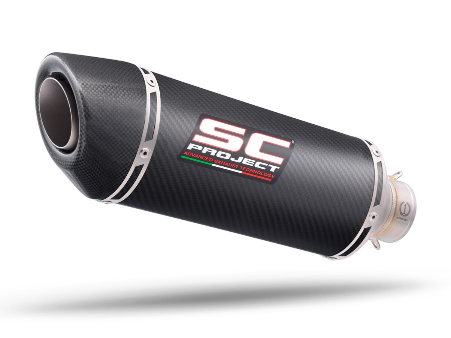Picture of Oval carbon exhaust, 65 mm inlet diameter