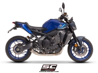 YAMAHA MT-09 (2024 - 2025) with SC-Project CR-T titanium exhaust, side view