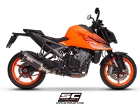 KTM 990 Duke with SC-Project SC1-R carbon exhaust, side view